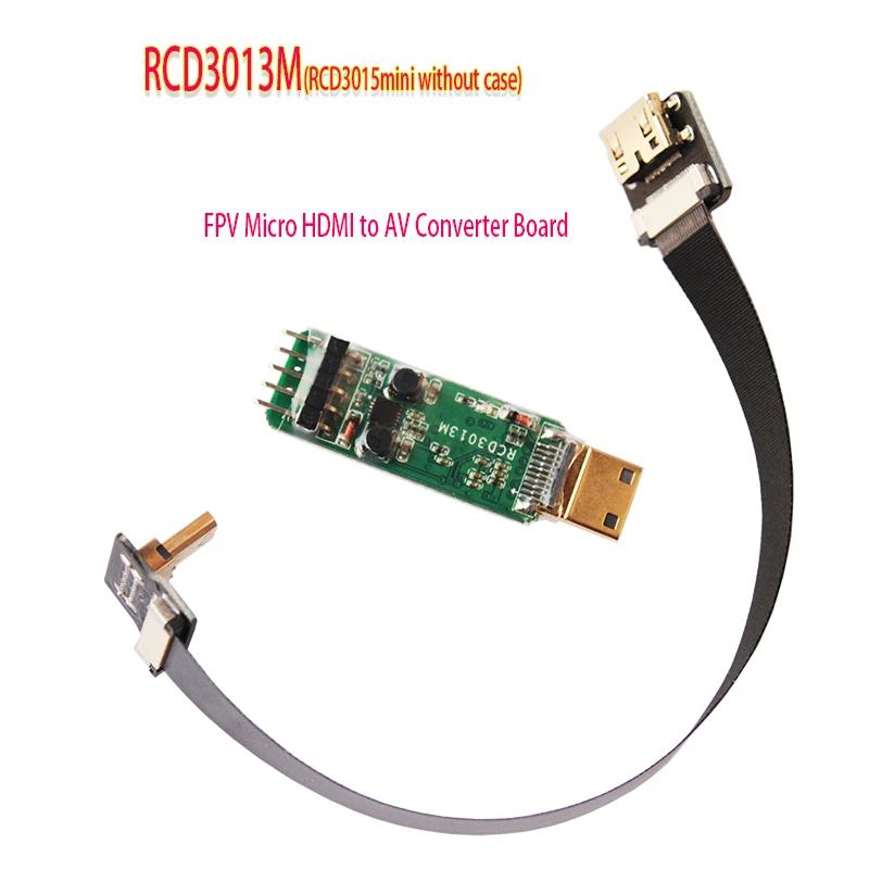 RCD3015mini FPV Micro HDMI to AV Converter Board Set & AV Cable Video TX for Sony NEX Series Camera PAL/NTSC RCD3013M