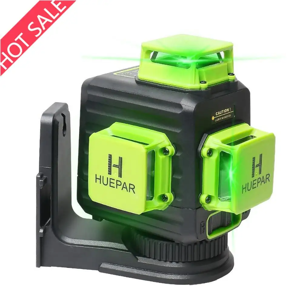 Laser Level, Lithium-ion Battery, 5200mAh, Green Beam, 6 Hours of Continuous Use, Surveying Tool for Construction Projects