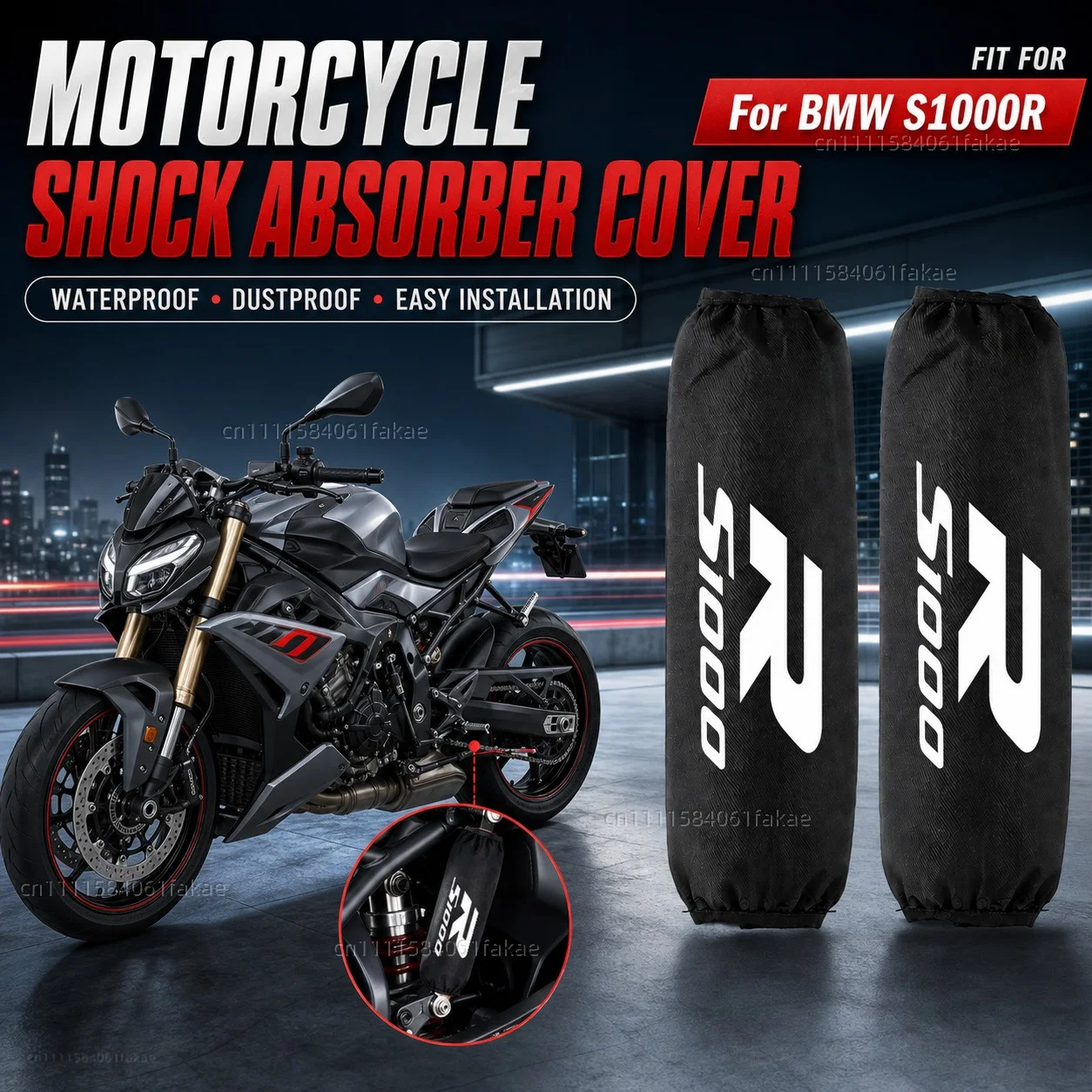 

For BMW S1000R S1000 R S 1000 R 2017 2018 2019 2020 2021 Motorcycle Rear Shock Absorber Protector Cover 270mm 350mm Suspension