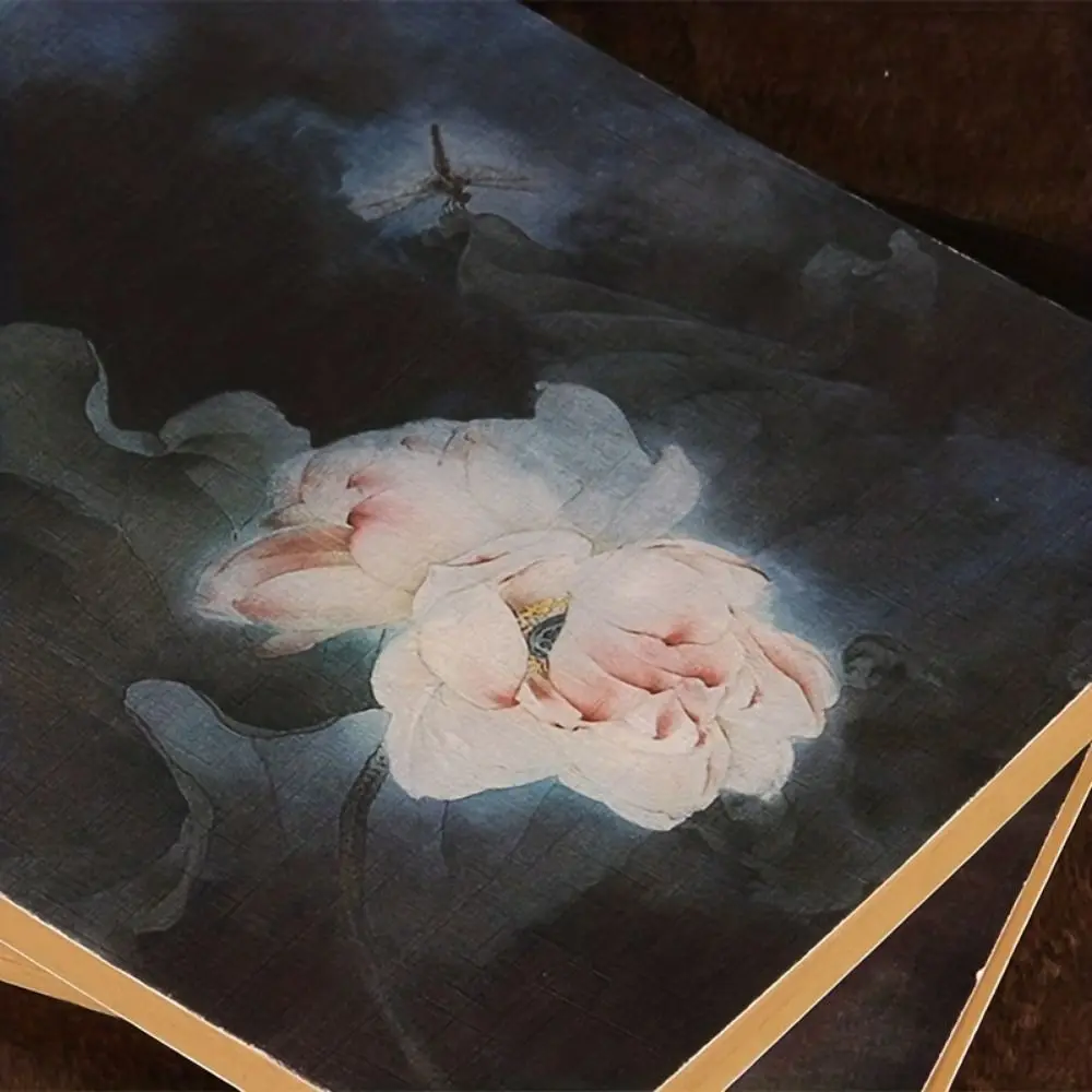 Ancient Style Ancient Style Sketchbook Lotus Tassel Line Package Vintage Line-bound Sketchbook Thread-bound Handmade