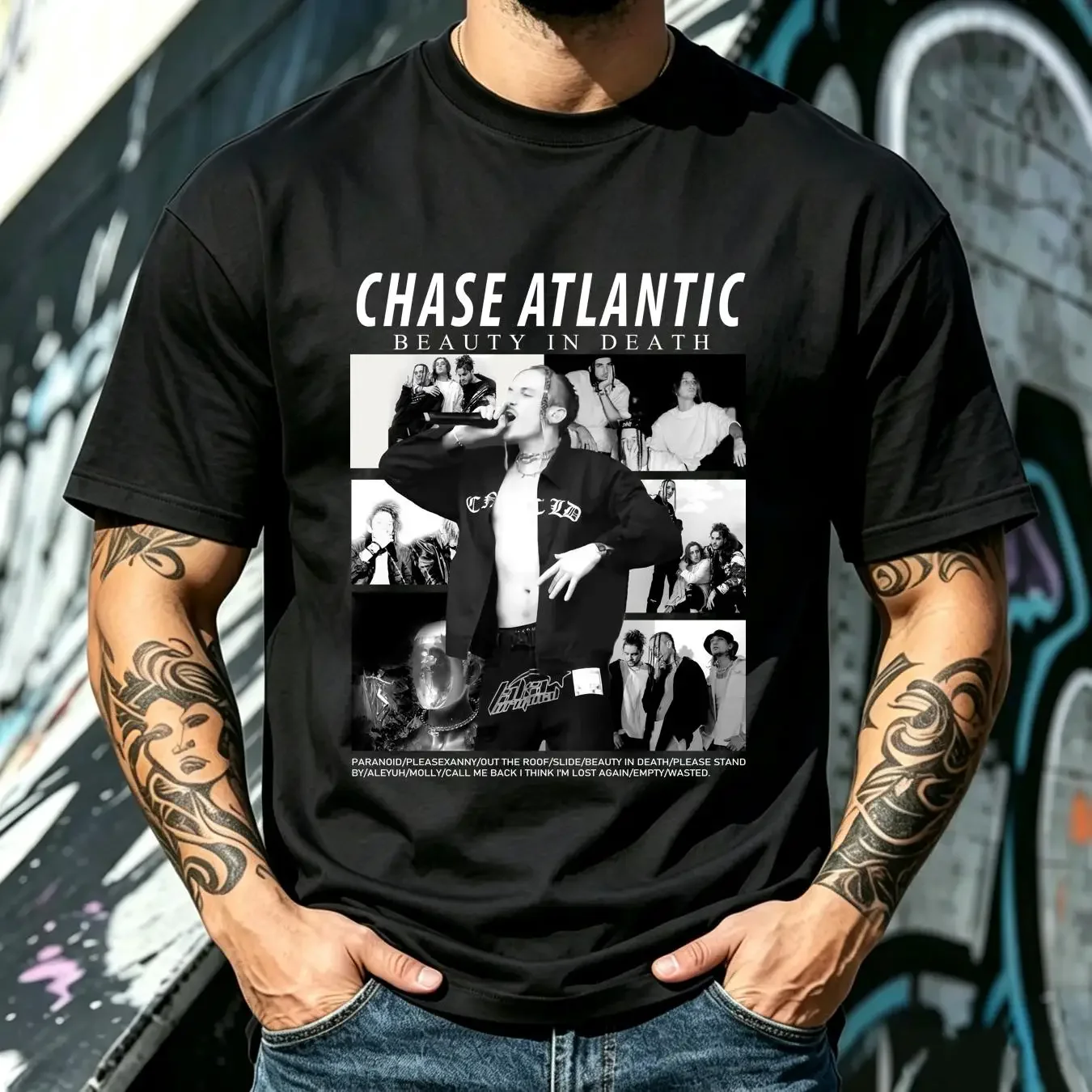 washed T Shirt Chase 2023 Beauty in death Album atlantic World Tour country music for men women unisex vintage Washed