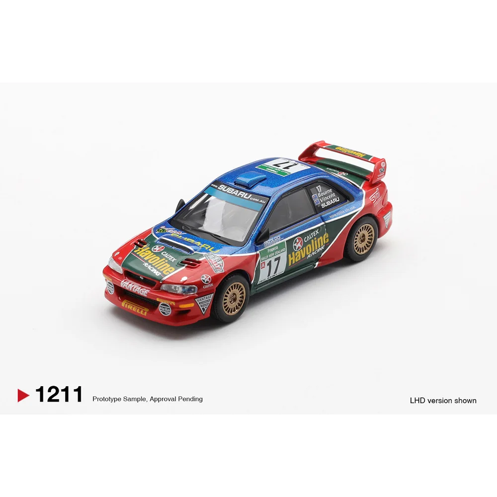 MINIGT 1/64 Subaru Impreza WRC98 #17  2000 Rally New Zeala Diecast Model Car High Performance Model Gift for Boys Adults