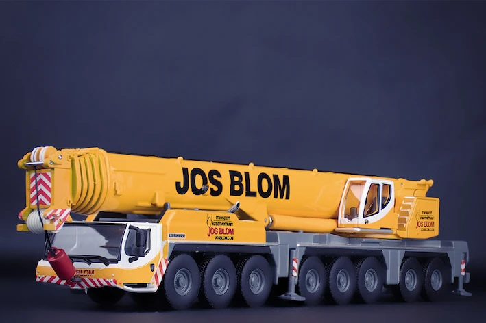 Collectible Alloy Model IMC 1:87 Scale Lieb-herr LTM1450 Off-Road Crane Jos Blom Engineering Machinery Diecast Toy Model 32-0156