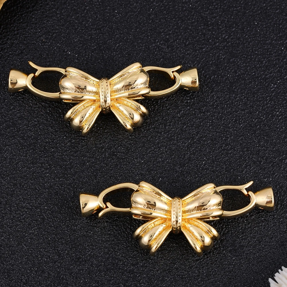 Juya 1 2 3 Stück/Set 18K Echtgold Silberbeschichtete Verschlüsse Schlangenanhänger-Verschlussverschlüsse für DIY Perlenarbeiten, Perlen, Schmuckherstellung – Detail 3