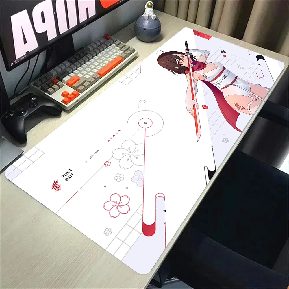 Anime Frenzy Faith Yume Quality Large Mouse Pad YUki Aim Kazemi Speed Computer Pad Gamer Professional E-sports XXL Desk Mats