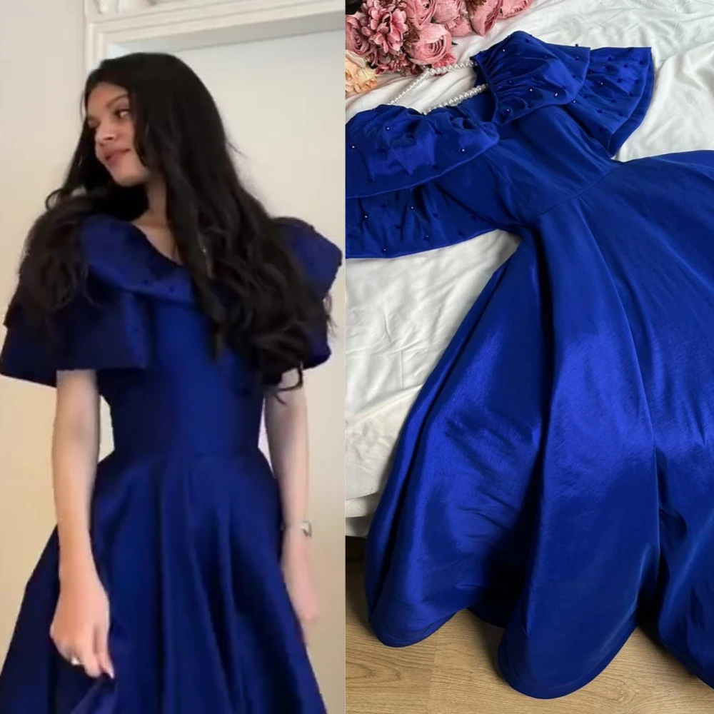 Vestido de quinceañera de satén con cuentas para mujer, de línea a traje sencillo, largo, para ocasiones especiales