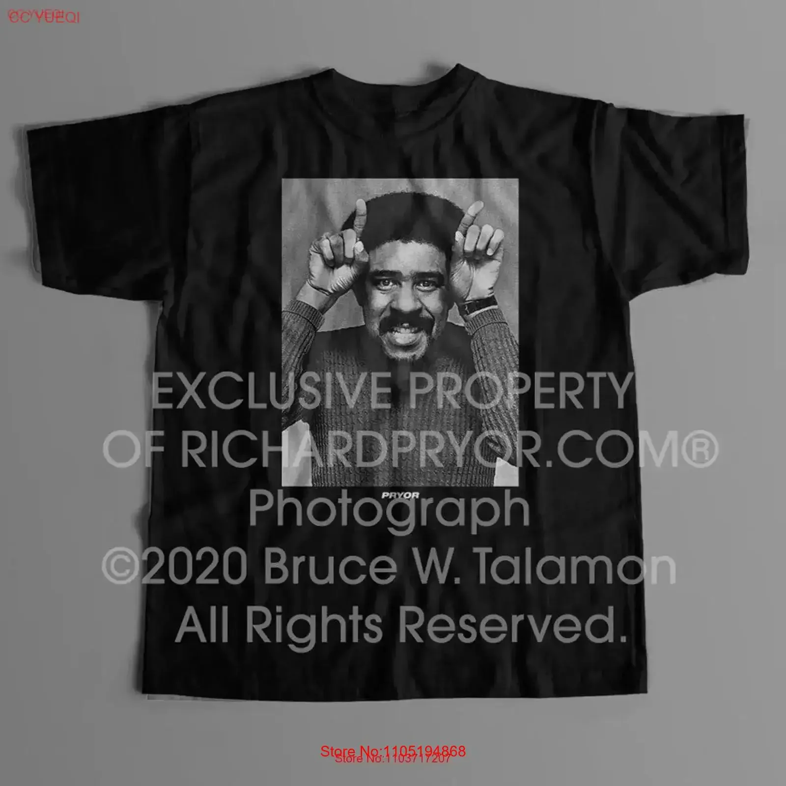 Richard Pryor Devil Horns T Shirt vintage Washed Stretched Casual Stylish designer clothes graphic Slightly Versatile