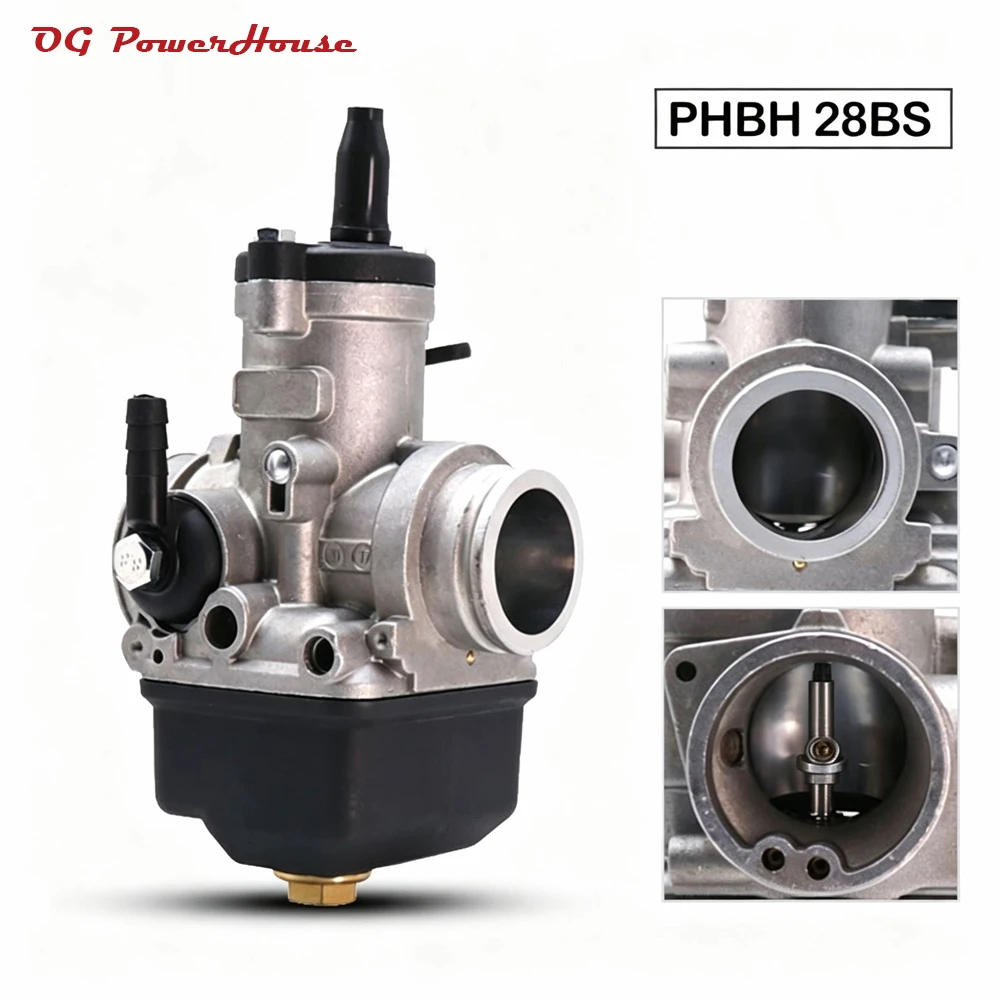 Motorcycle Carburetor 28mm Carb Modified Carburetor PHBH 28 BS For ATV Quad Go Kart Dirt Bike RS125 ETX125(2000) KZ125 XL125