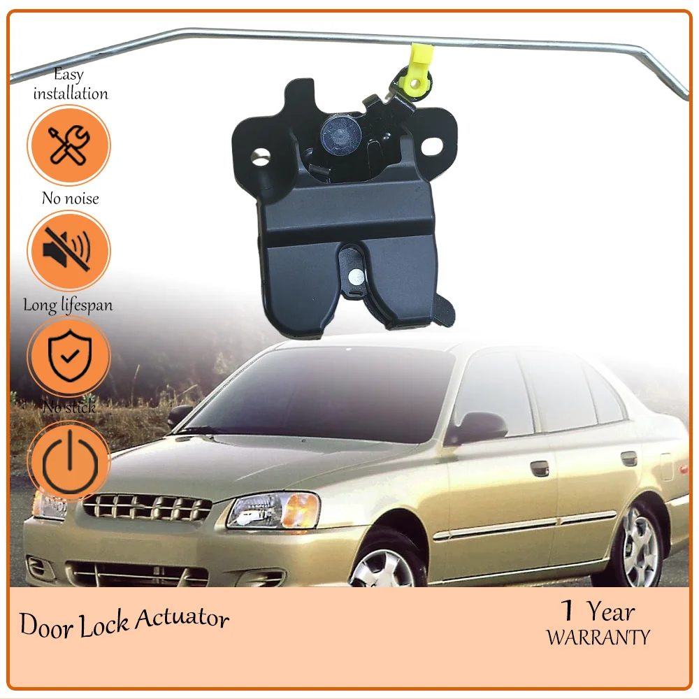 Trunk Lid Latch Assembly,Fit Hyundai Accent 2000-2004, oem 81230-25000,8123025000 Stable Locking Performance Smooth Operation