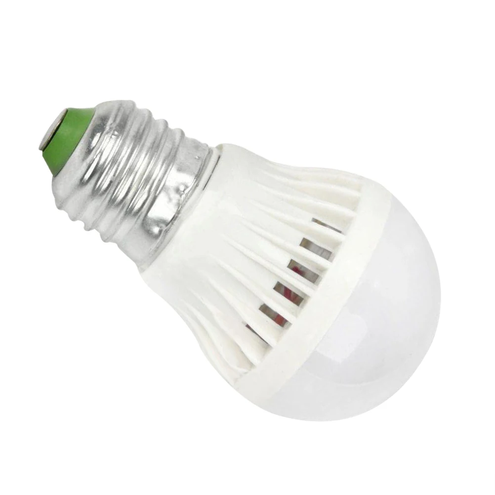 E27 7W 6500K Sensore audio luce automatica Lampadina a globo LED Lampada di emergenza a risparmio energetico per corridoio scala garage (bianco freddo)