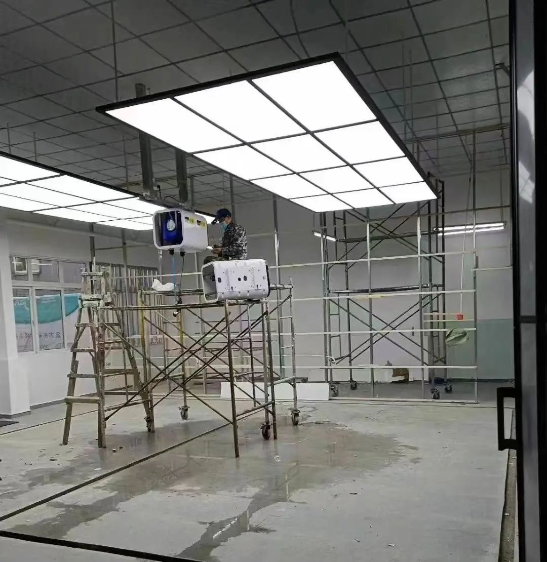 Various Shapes Professional Drawing Modern Custom Logo Led Ceiling Panels Fixtures Remote for Car Polishing Inspection Light