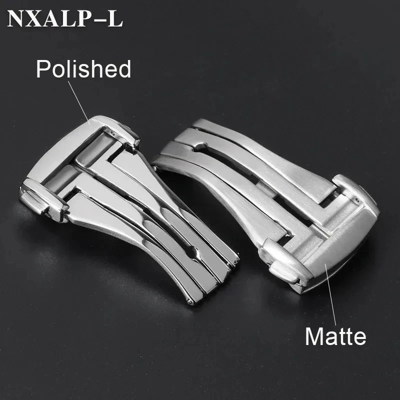 20mm Stainless Steel Watch Buckle for Omega Seamaster Speedmaster Leather Rubber Watch Band Deployment Clasp Butterfly Button