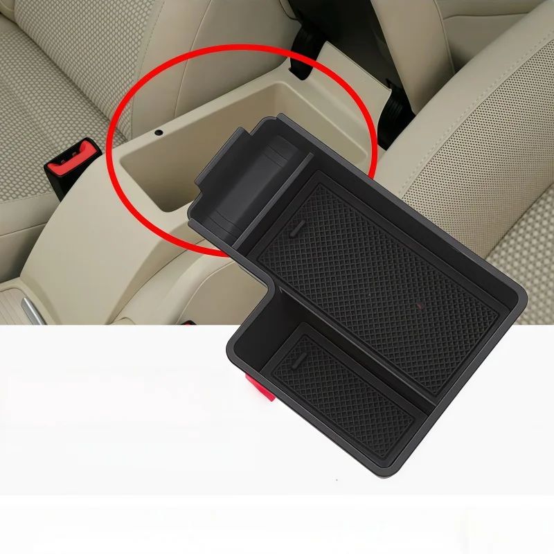 

For Volkswagen VW Golf MK6 / Scirocco / Jetta MK5 Armrest Storage Box Center Console Organizer Glove Tray Phone Holder Case Bin