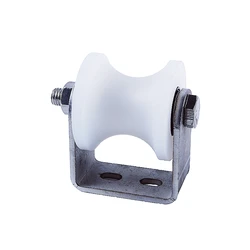 bearing roller nylon U-shaped track wheel with stainless steel bracket for 60 round tube pulley fixed pulley cable hanger