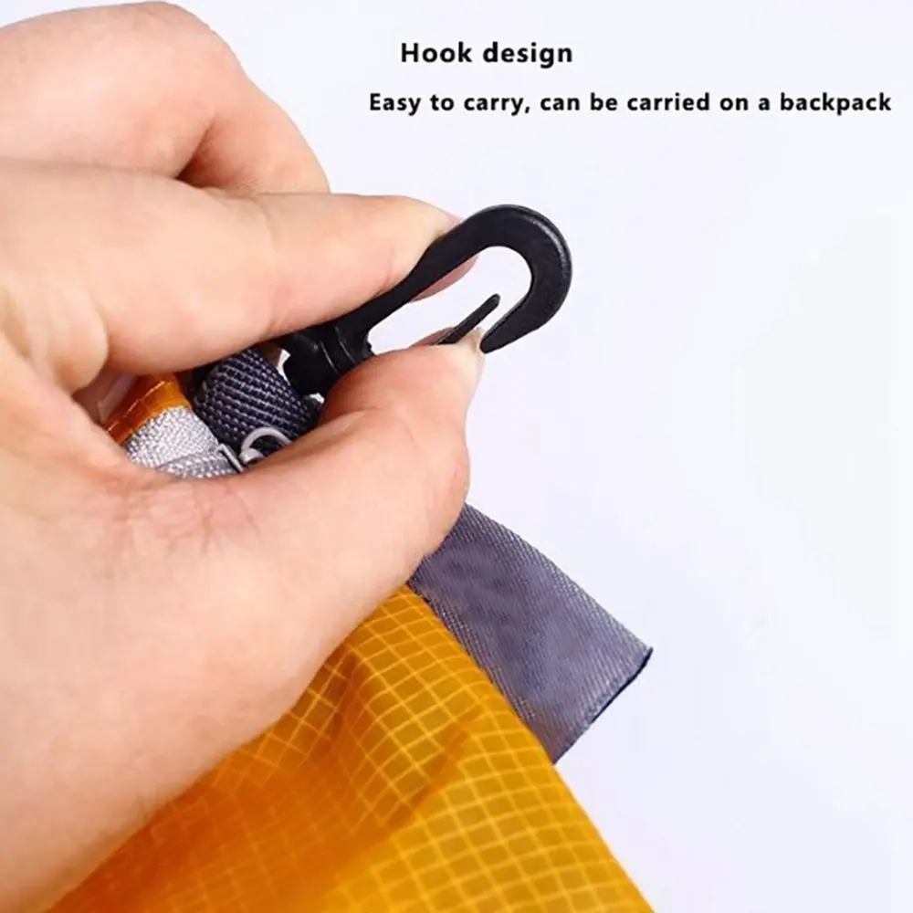 New with Hook Zipper Outdoor Waterproof Bag Pure Color 12*18cm Swimming Bag Pouch 10 colors Camping Hiking Storage Bag