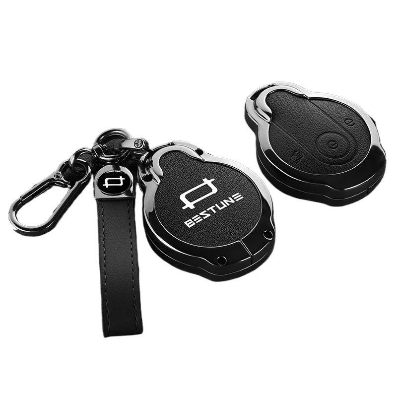 Premium Zinc Alloy Key Cover Case for Bestune Yueyi 03/Yueyi 07 (2025) - Protective Key Fob Shell Key Bag Chain