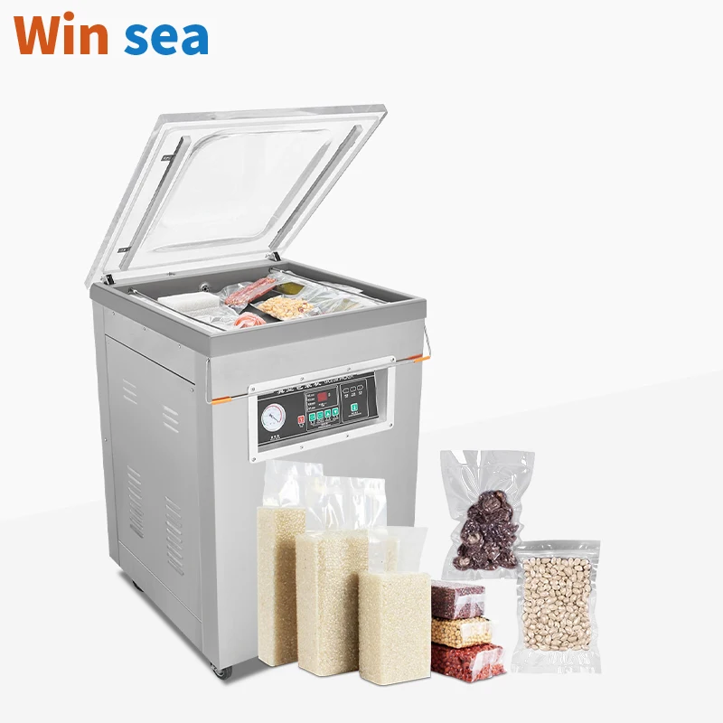 

DZ-500 Electric Single-Chamber Commercial Vacuum Sealer Foil Pouch Food Packaging Machine