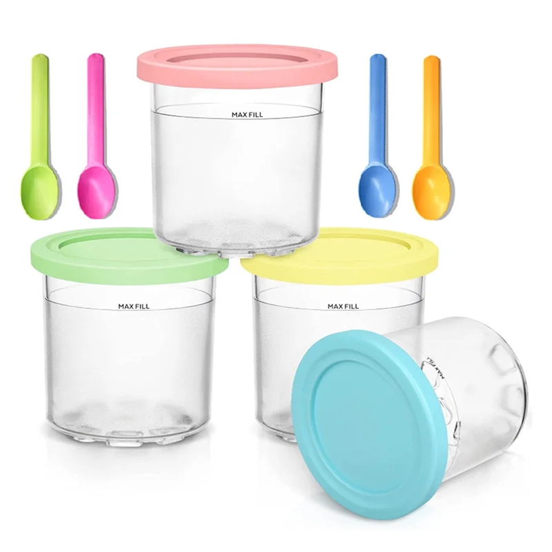 

Ice Cream Pints Cup for Ninja NC299AM C300S NC301 Series Ice Cream Makers Sorbet Gelato Container Storage Food