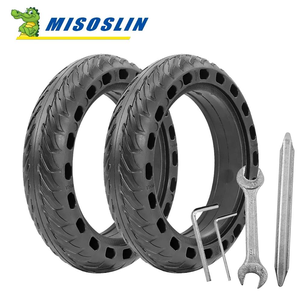 8.5 Inch Solid Rubber Tire for Xiaomi M365/Pro/Pro 2 Kick Scooter Tyre Shock Absorption Honeycomb Explosion-Proof Accessories