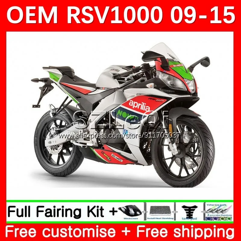 Injection For Aprilia RSV4 RSV 1000 R 1000R Silvery Red 12No.2 RSV1000 09 10 11 12 13 14 15 RSV1000RR 2009 2011 2015 Fairings