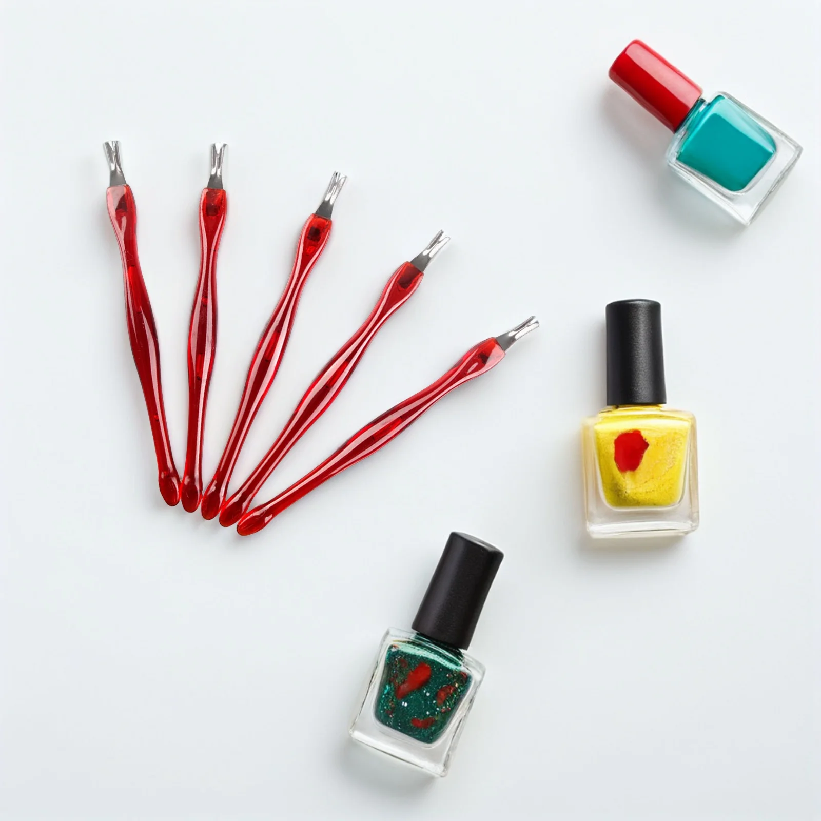 10 pz Spingipelle Strumento Rimozione Della Pelle Morta Cucchiaio In Acciaio Inox Estremità Per Manicure Pedicure Unghie Artistiche Kit Per La Cura Rimozione Del Callo