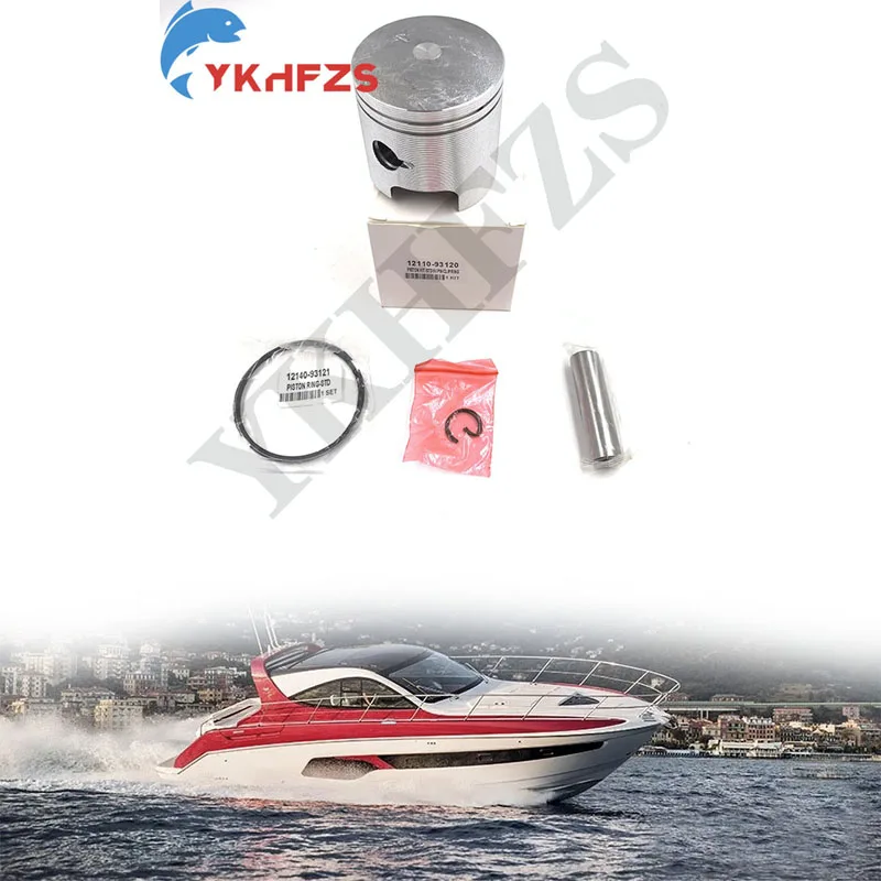 

Комплект поршней 12110-93120 со стандартными кольцами для замены на лодочных моторах Suzuki 9.9HP 15HP DT9.9 DT15 12110-93120-000 59MM