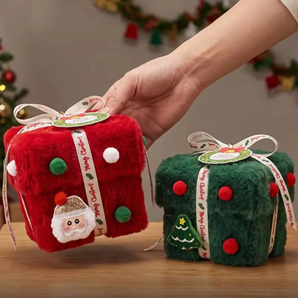 Velvet Christmas Packaging Box Velvet Gift Box Thick Velvet Fabric Candy Box Lint High-End Christmas Decoration Christmas Eve view 4