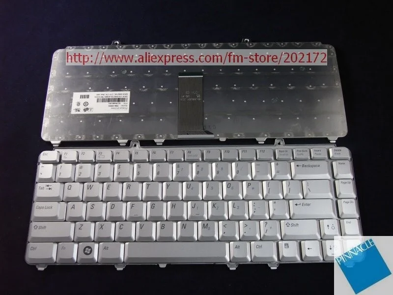 

Б/у вид новая серебряная клавиатура для ноутбука 0NK750 NSK-D9001 9J.N9382.001 для Dell Inspiron 1420 1520 1521 1525 1526 США