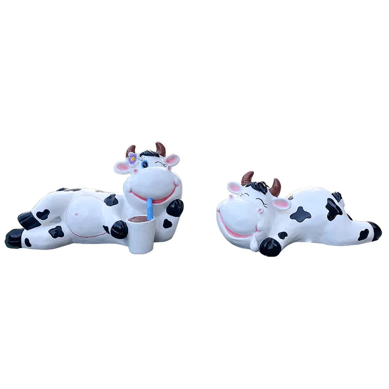 

Outdoor, cartoon, cow sculpture, garden, landscape, school, reading, decoration