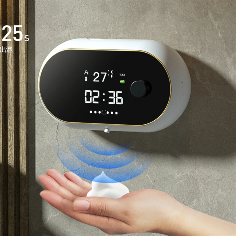 USB Charge Automatic Liquid Soap Dispenser Smart Sensor Foam Machine Children Kids Touchless Hand Sanitizer Machine Wall-mounted