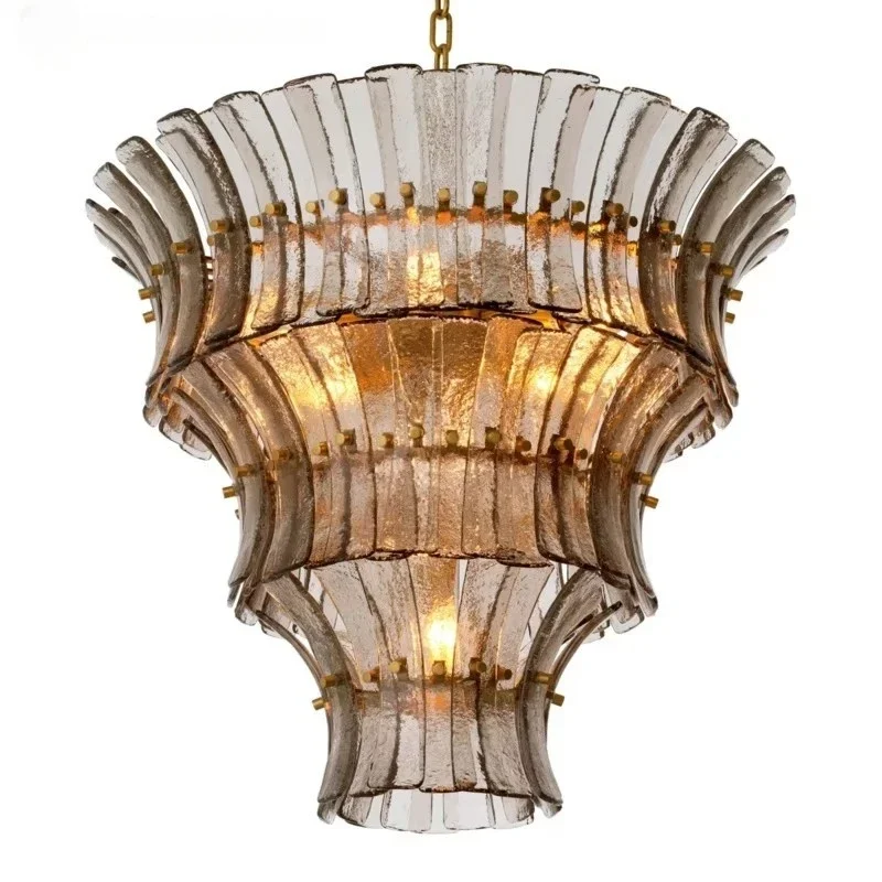 Modern Grey Ceiling Light Emitting Diode Lighting Home Hotel Restaurant Luxury Crystal Design Chandelier