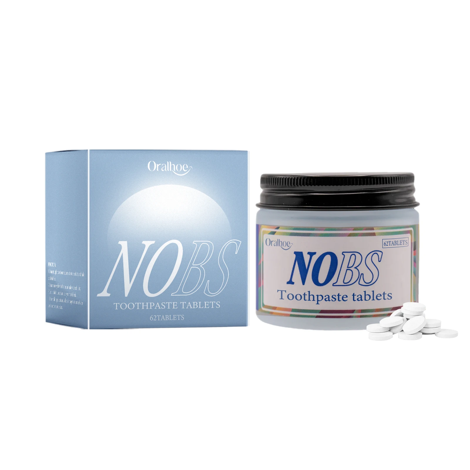 Toothpaste Tablets Natural Whitening Reduce Sensitivity Chewable Travel Mouthwash Tablets Protect Enamel Fresh Breath Oral Care