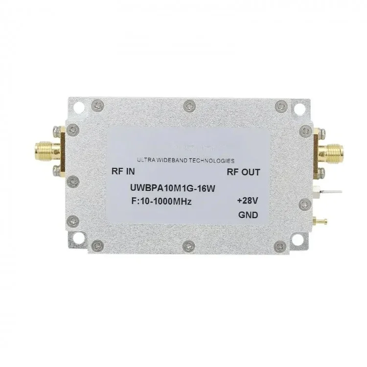 

RFUWB UWBPA10M1G-16W 10-1000MHz Broadband Power Amplifier 16W UWB Power Amp