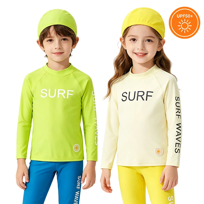 children's-swimwear-upf50-uv-protection-bathing-suit-long-sleeve-swimsuit-rash-guard-surfing-pants-swimming-clothes-for-boy-girl