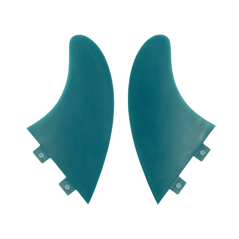 UPSURF FCS MR Fins Keel Fin Set Twin Surf Fins Solid Fiberglass Quilhas Thruster(2 Fins) Top Performance for Fish Surfboard Fins