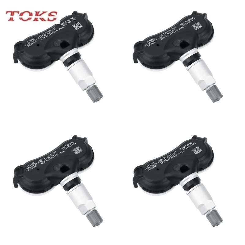 

4PCS TPMS Car Tire Pressure Monitor Sensor 42607-0C080 For 2008-2018 Toyota Sequoia Sienna Tundra 315MHZ 42607-0C050 42607-0C070