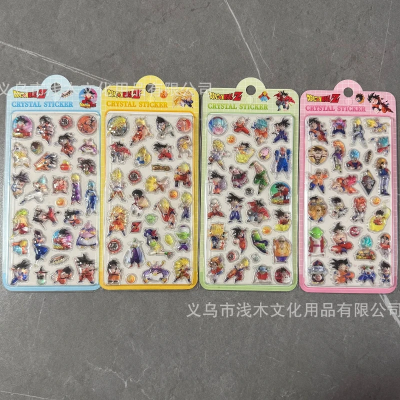 

40pcs Japanese Dragon Ball Z 3d Embossed Relief Stereo Sticker Diy Mobile Phone Decor Sticker Student Hand Account Stationery