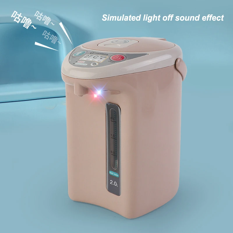 Children's Kitchen Simulation Electric Kettle Toy Electric Automatic Water Discharge Sound and Light Sound Effect Kettle Toy