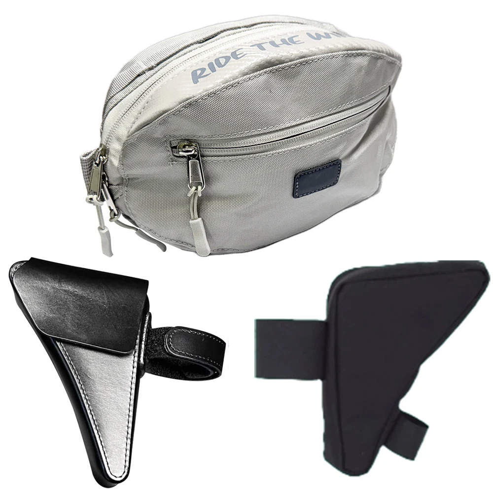 

Совместим с Brompton, маленькие тканевые складные аксессуары для велосипеда, треугольная сумка, набор инструментов из воловьей кожи, сумка для хранения свиного носа, передняя сумка