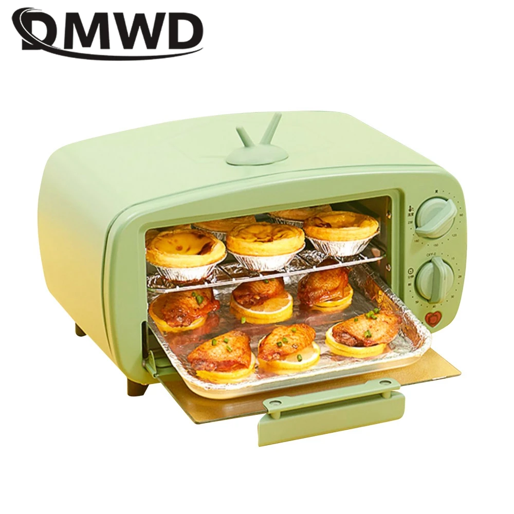 12L Electric Oven Bread Toaster Pizza Cake Cookies Maker Dessert Baking Tool Breakfast Machine BBQ Roaster 60min Timing 220V