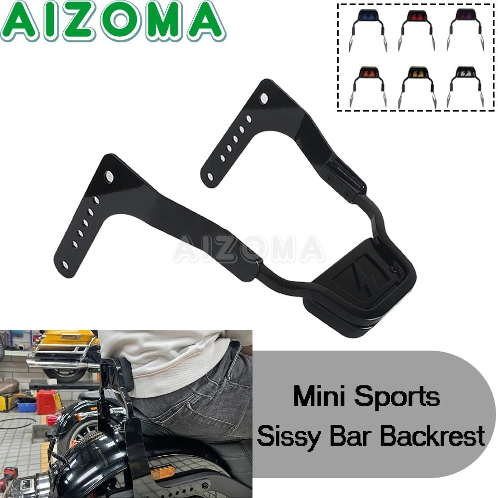 

Low Rider FXLR Passenger Backrest Kit Seats Motorcycle Short Passenger Sissy Bar Back Rest For Harley Softail Low Rider S FXLRS