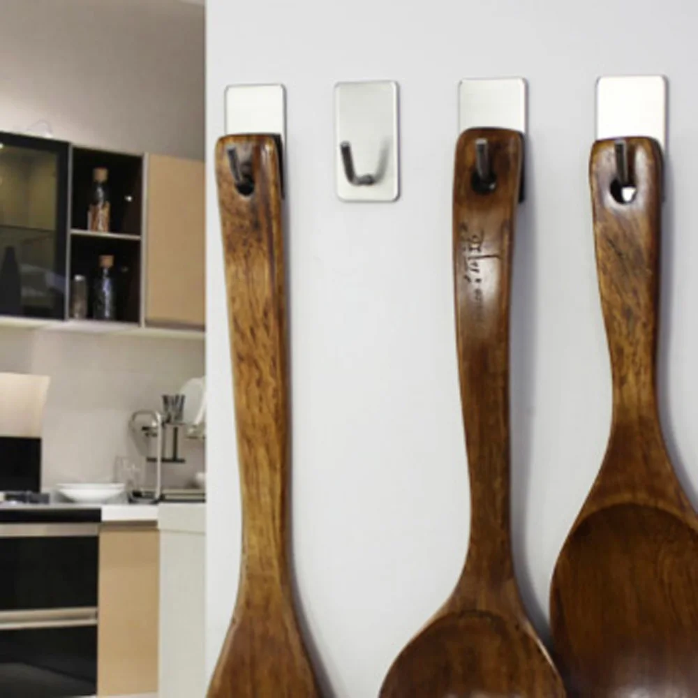 

Самоклеящиеся полотенца для ключей из нержавеющей стали, самоклеящиеся настенные крючки для туалета, вешалка для хранения, держатель для ключей