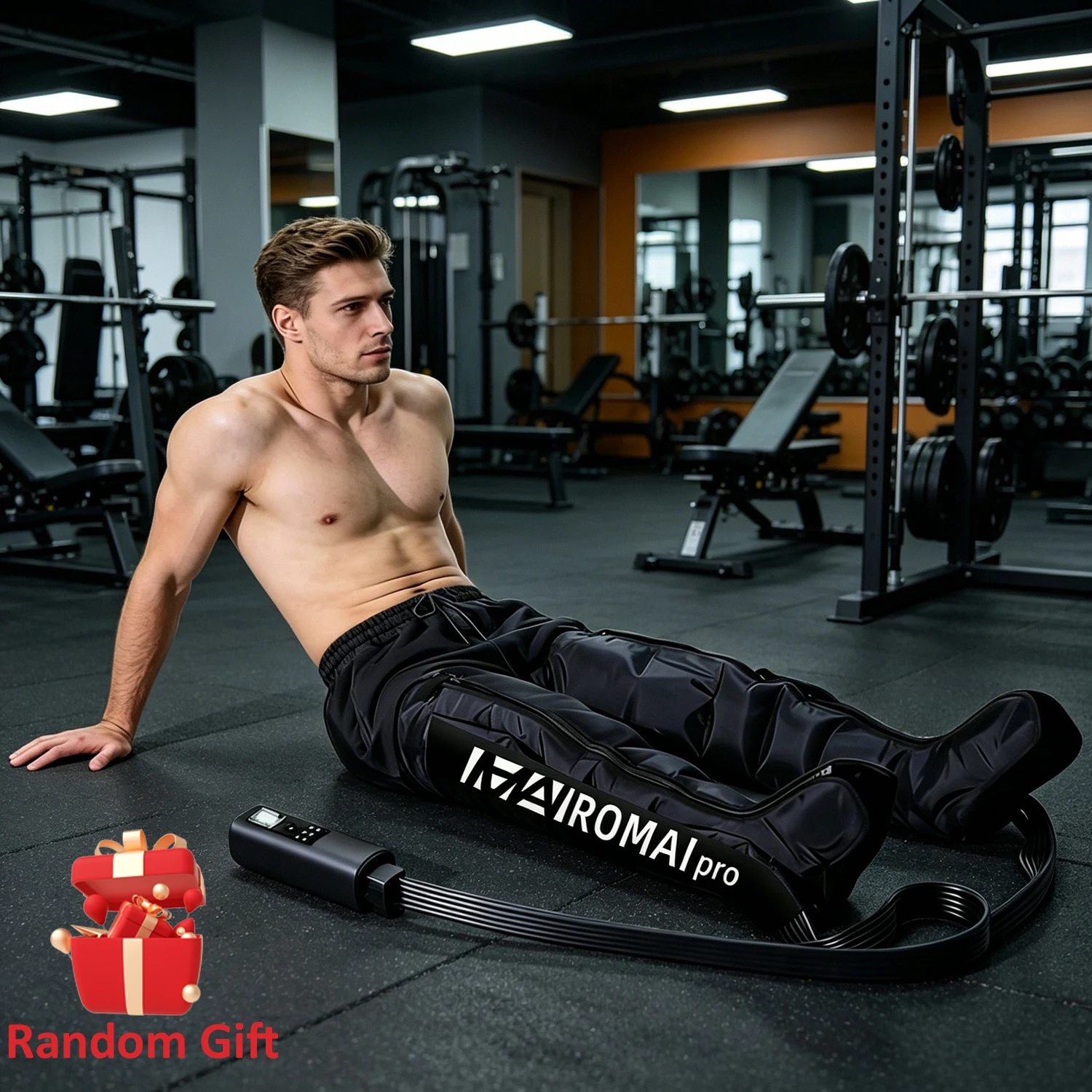 Pressotherapie Luftkompression Fußmuskel-Massagegerät Bein-Regenerationsstiefel Lymphdrainage-Maschine Entspannungs-Physiotherapie 6-Kammer-Gerät