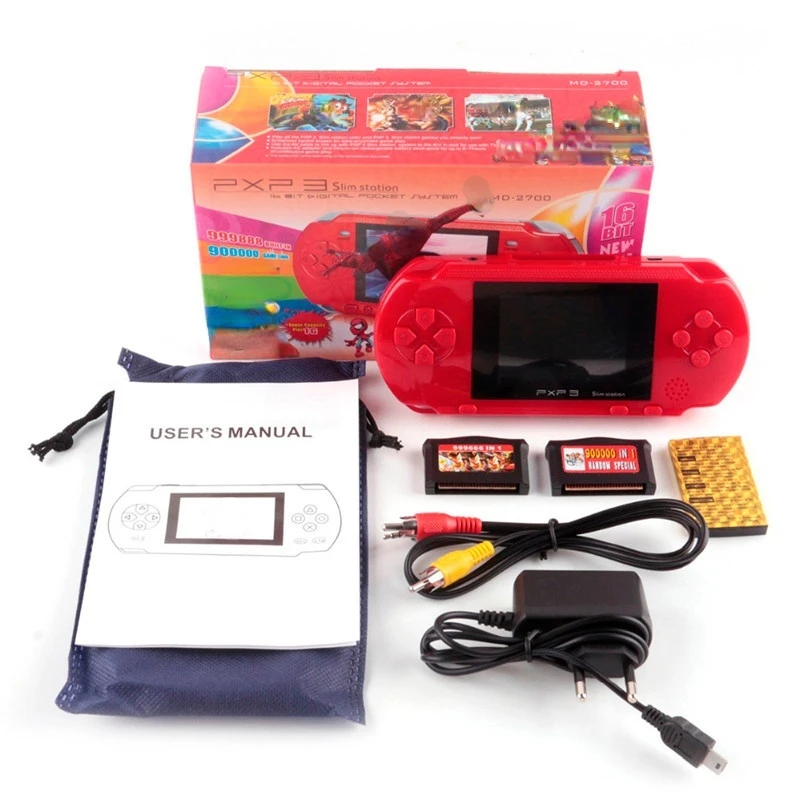 NEW 16 bit Handheld Game Console Portable Video Game 200+ Games Retro Megadrive PXP3