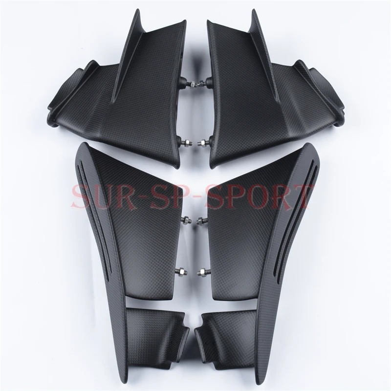 Motorcycle Winglets Wing Kits Air Deflector For Ducati Superbike Panigale V4 V4S 2020-2021 Full Carbon Fiber 100%