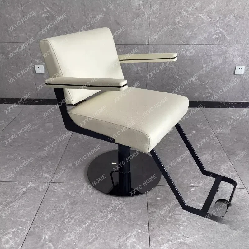 

A Barber Shop Chair Hair Salon Adjustable Rotating Hair Cutting Area Hot Dyeing Seat Hairdressing Shop Stool