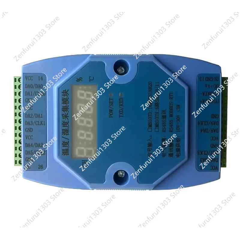 5-Channel Multi-Channel Temperature And Humidity Acquisition Module Communication RS485 Modbus SHT10/11/15 SHT20/21/25 SHT30/31