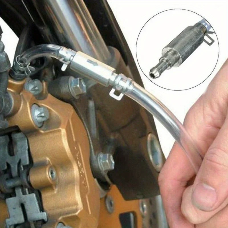 

Universal Brake System Aluminium Rubber Clutch Brake Bleeder Hose Tube Bleeding Tool Motorcycle Auto Parts Car Accessories