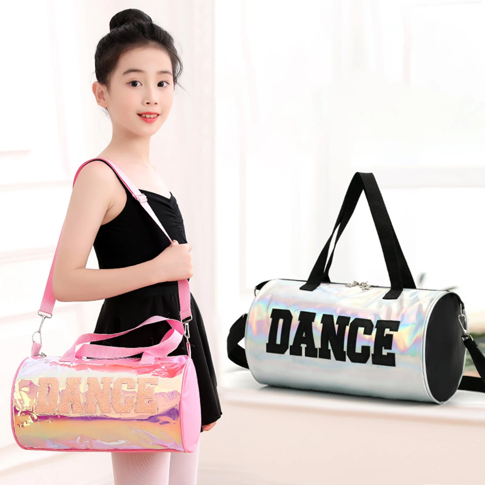 Dance Bag Lightweight Multipurpose for Girls Kids Travel Bag Handbag for Gymnastics Travel Sports Dancing Children’S Day Gift