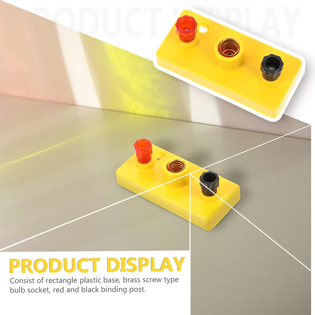 5 قطعة حامل ضوء تجريبي آمن وخفيف الوزن ومحمول لمختبر الفيزياء للمشروعات المدرسية حامل مصباح لولبي للفيزياء #1